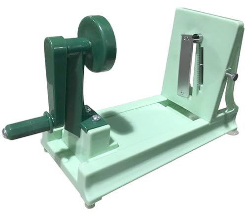 Affettatrice manuale a spirale per verdure in plastica – Taglierina a spirale per utensili da cucina per patate, carote, cetrioli