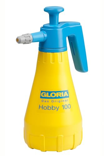 GLORIA Drucksprüher Hobby 100 | 1 L Sprühflasche mit Verstellbarer Düse | Gartenspritze für Garten, Balkon & Zimmerpflanzen | Handsprüher mit leistungsstarker Pumpe | Für Anzucht & Pflanzenpflege