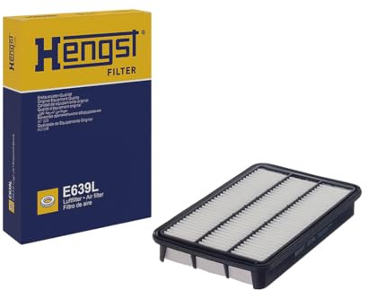 HENGST - Luftfilter E639L - Luft-Filtereinsatz für KFZ - Hochwertiger Motorluftfilter für Otto- oder Dieselmotor - Schutz für Motoren - Wasserbeständig