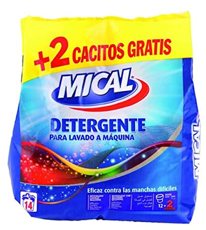 Marca Blanca - Mical Detergente para Lavado a Máquina, 14 lavados