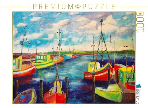 CALVENDO Puzzle Alter Hafen von Sassnitz auf der Insel Rügen | 1000 Teile Lege-Größe 64 x 48 cm Foto-Puzzle für glückliche Stunden
