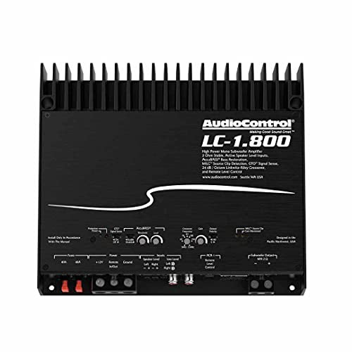 AudioControl LC-1.800 800W RMS Monoblock 2-Ohm Stable Stereo Car Audio Amplifier
