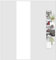 EFIXS 1 Paneel Flächenvorhang - Farbe Weiss - halbtransparent und lichtdurchlässig - Paneelbreite: 60 cm x H: 245 cm - incl. Flauschband, Paneelwagen und Beschwerungsprofil