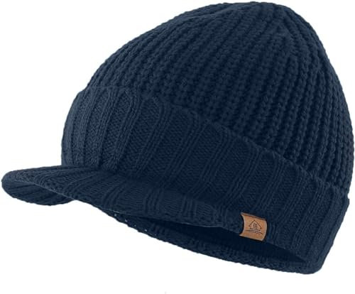 Magracy Herren Strickmütze Gr. Einheitsgröße, marineblau