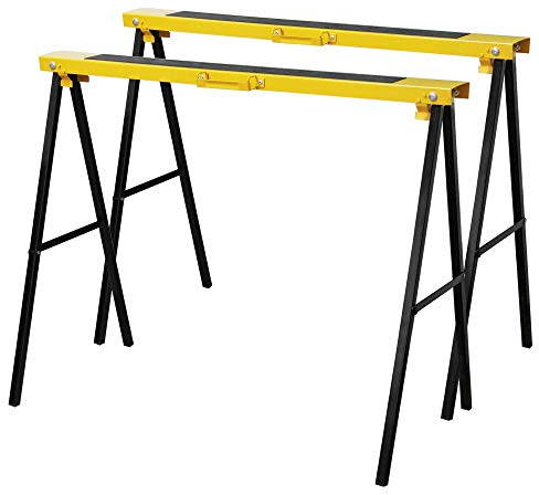Forup Portable Folding Sawhorse, Heavy Duty Twin Pack, 275 lb Weight Capacity Each (2 Pack)