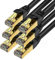 2m/6.5ft 6Pack CAT8 Ethernet Cable Veetop 40Gbps 2000Mhz High Speed Gigabit SFTP Lan Network Internet Cables with RJ45 Gold Plated Connector for Use of Smart Office Smart Home System iOT Gaming
