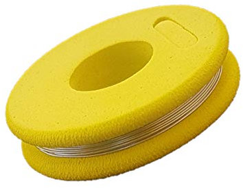 DecoPorex - Filo di Nichrome per Taglio a Caldo, Bobina per Polistirolo e Schiuma (0,40mm - 6 mts)