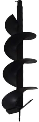 findmall Earth Auger Drill Bits 4 6 8 10 12 for Gas Powered Post Fence Hole Digger (8inch)