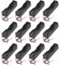 GTIWUNG 12Pcs 18650 Battery Holder Case with Lead Wire Bundle, 3.7V DIY Battery-Storage Boxes, 18650 Box Single Slot + 2Pcs Cable Straps