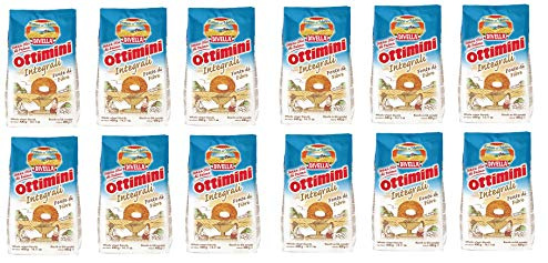 12x Divella Ottimini Integrali Vollkornkekse 400g Biscuits Cookies italienische Kekse