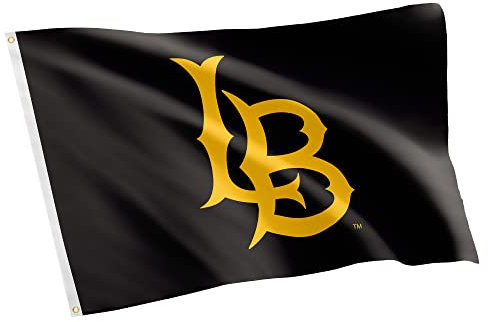 Desert Cactus California State University Long Beach NCAA Flagge 100% Polyester Indoor Outdoor 91 x 152 cm (Stil 3a)