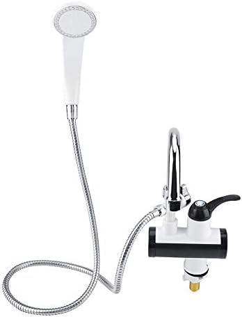 Rotation à 360° Robinet pour évier et douche Robinet Chauffe-eau Instantané Électrique Robinet Eau Chaude(EU)