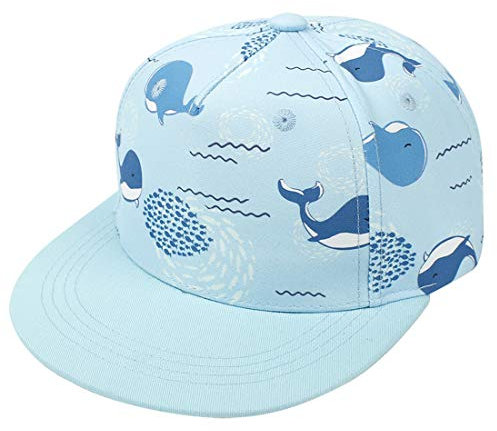 Yixda Baby Kappe Sonnenhut Kinder Hiphop Baseballmütze Junge Mädchen Snapback Cap (2-4 Jahre, Wal)