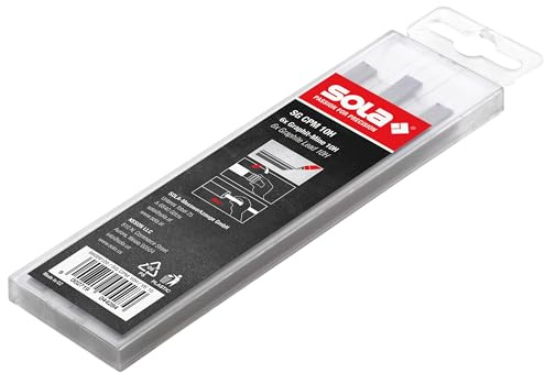 Sola SG CPM 10H - Ersatzminen 2x5 mm CPM Zimmermannsbleistift - 6 Stück Ersatzminen Graphit Härte 10H, Länge 12 cm