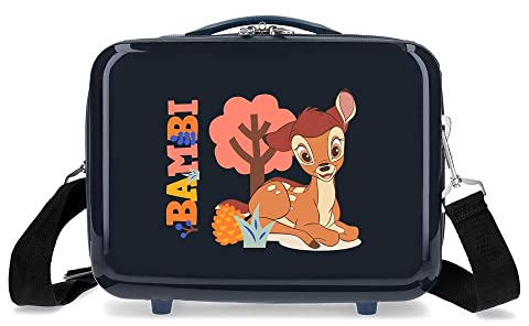 Disney Bambi Kulturbeutel, anpassbar, mit Schultertasche, 29 x 21 x 15 cm, ABS, 9,14 l, Blau