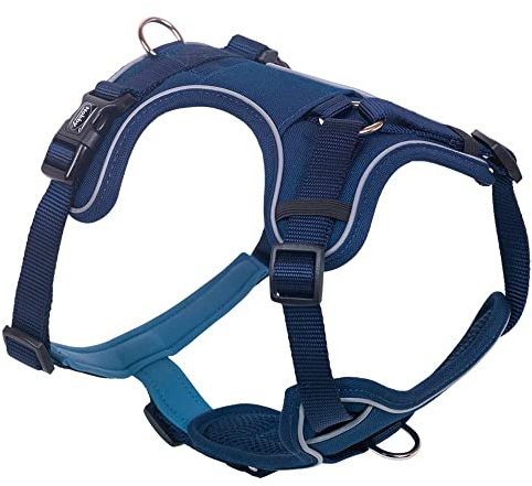 Nobby Komfort Geschirr MAILO, blau, S-M: Brust: 30-45 cm, Bauch: 50-62 cm, B: 20 mm, 1 Stück