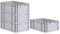 PROREGAL SuperSparSet 4x Eurobox NextGen Economy | Griffe geschlossen |HxBxT 22x40x60cm | 44 Liter | Eurobehälter, Transportbox, Transportbehälter, Stapelbehälter