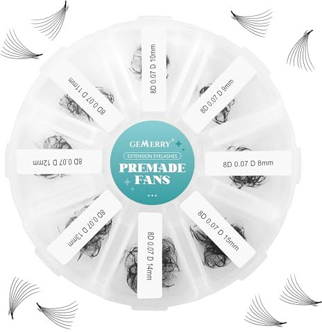 Faux Cils Individuel Extension Cils Volume Russe 500PCS 8D 0.07 D Curl 8-15mm Mix Préfaits Extensions de Cils Volume Bouquet Russes Cils a Cils Professionnel GEMERRY Cils(8D-0.07D-8-15mm)