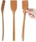 UPTALY Lot de 3 spatules à bois fines pour omelette (27 cm x 4,5 cm), spatule en bois biseautée à 15 degrés, pour petite poêle et mini poêle antiadhésive, spatule de cuisine pour œufs au plat