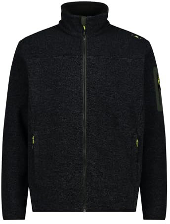 CMP - Giacca da Uomo, Nero-Oil Green, 52