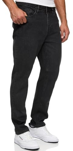 Indicode Herren INCobra Jeanshose Denim aus 100% Baumwolle mit 4 Taschen | Klassische Herrenjeansfür entspannte Casual-Looks, Outdoorhose, Denim Jeans, Jeanshose, Freizeithose, Stoffhose für Männer