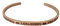 Eleganter Armreif Armband rosegold mit Mantra und Spruch bis ca. 20 cm. ANNEHMEN-LOSLASSEN-FREI SEIN