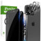 PaceBid Verre Trempé Privacy Protection écran pour iPhone 15 Pro Max [2+2Pièces] Anti Espion Protection Ecran + Caméra Arrière Protecteur Dureté 9H Complète Privacy pour iPhone 15 Pro Max 6,7