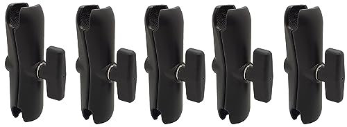 5 x 15 cm Aluminium Alloy Double Socket RAM Arm with Extension Arm for Camcorder with 1.5 Inch Ball Holder
