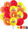 QIMMU Feuerwehr Luftballons,24 Stück 12 Zoll Luftballon Feuerwehr,Luftballons Feuerwehr,Feuerwehr Ballons,Latex Feuerwehr Luftballons,Feuerwehr Ballon Deko für Rettung Themen Party