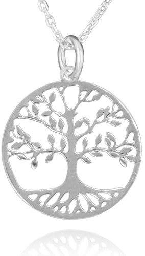 Collar arbol de la vida con cadena plata mujer de 45cm - El collar árbol de la vida se envía en una cajita de regalo - Un regalo original mujer ideal
