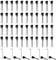 50Pcs 1ml Empty Perfume Sample Bottles Essential Oil Test Tube Bottle Mini Glass Refillable Sample Vial Containers for Aromatherapy, Fragrance and Liquid - Black cap