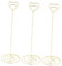 HAPINARY 10 stücke 22 cm Liebe Herz Form Memo Clip Ständer Metall Foto für Hochzeit Decor