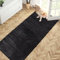 PURRUGS Dirt Trapper Door Mat 80 x 178 cm, Non-Slip Machine Washable Entry Rug, Dog Door Mat, Super Absorbent Runner Rug for Front Door, Back Door, Hallway, Muddy Wet Shoes and Paws, Charcoal