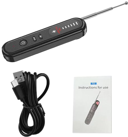 Baceyong Camera RF Signal Detector,Anti-Eavesdropping GSM Device Finder,Anti Candid Radio Jammer 6 Levels Adjustable Sensitivity,Anti-Spy Hidden Camera Detector
