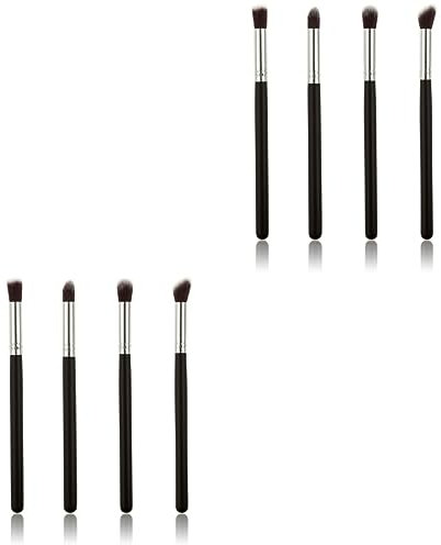 DOITOOL 8pièces Pinceaux Maquillage Pour Yeux Brosse à Ombre à Paupières Outil De Maquillage Cosmétique Noir