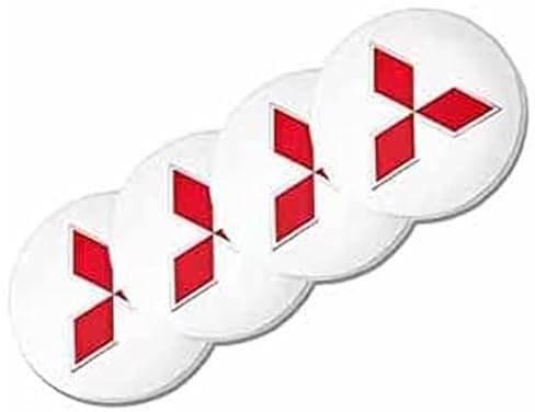 Pack of 4 Hub Caps für Mitsubishi ASX Lancer 9 10, Car Wheel Centre Caps Alloy Wheel Rim Caps Hub Cap für Wheel Caps, Car Decoration Badge Accessories