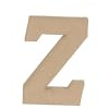 Décopatch AC877Cpack - Packung 3 Träger aus Pappmaché, Buchstabe Z, aus Pappmaché, 14x2,5x20 cm, Kraftbraun, 1 Pack