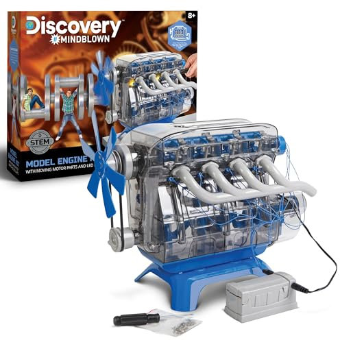 discovery mindblown - Model Engine Kits - Model Science Kit - Build Age 8+ Your Own - Car Engine Toy - Engine - Electronics Kit - STEM Toys - Building Toy Set for Kids
