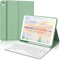 IVEOPPE Tastiera iPad 9 Generazione, Tastiera per iPad 10.2, Cover Tastiera Italiano ‎QWERTY Bluetooth Tastiera per iPad 9/8/7 Generazione/iPad Air 3/ iPad Pro 10.5, Verde erba