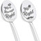 Kaffeelöffel Löffel Mit Gravur Mr. Right & Mrs. Always Right, 2 Stücke,hochzeitsgeschenke für brautpaar, kreatives hochzeitsgeschenk,Hochzeitsgeschenke Für Paare,Geschenk Hochzeitstag