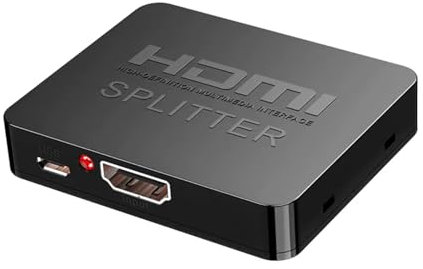 Okaywork Splitter Doble, repartidor Salida HDMI Dual, Splitter hdmi 1 Entrada 2 Salidas, Toma hdmi Doble, Cable concentrador de 2 Puertos para PS3, DVD, HDTV, proyector.