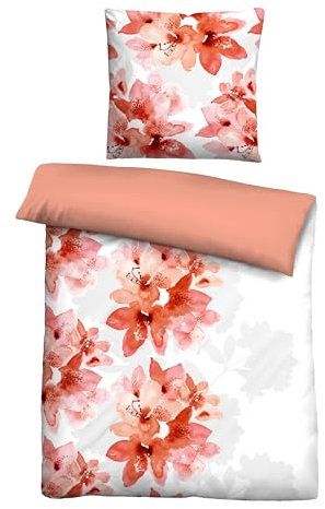 Traumhaft schlafen - Castell - Markenbettwäsche Polycotton Biber 0350349 FLORAL Wende