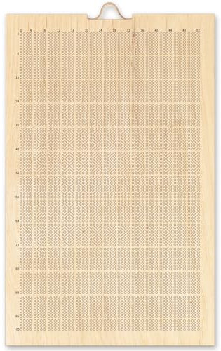 Threehoney Memento Mori 4000 Weeks of My Life Kalender 40,6 x 25,4 cm Lebenszeit 4000 Wochen Poster Memento Mori Holzkalender mit Metallhaken zum Selbstmotivieren und Entwicklung guter Gewohnheiten