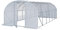 Serre Tunnel Premium TOOLPORT 3x6m avec Porte pivotante, bâche PE 180 g/m² Blanc Transparent