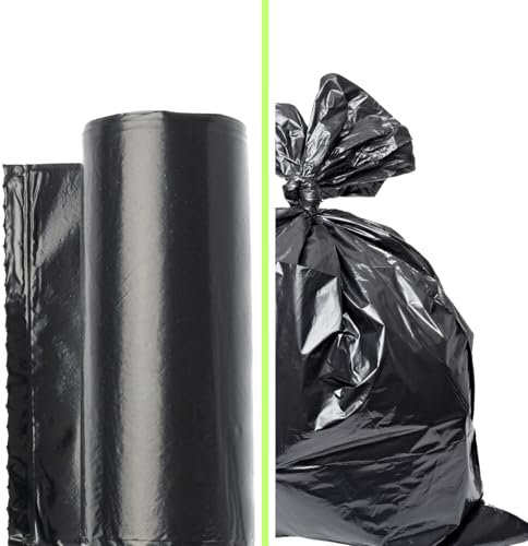 GARDENIX Müllbeutel 380L - Große Beutel für Styropor, Ideal Für Haushalt, Garten Und Betrieb -10er Rolle, Schwerlast Müllsäcke Für Renovierung Und Gewerbe-Abfälle, Große Müllsäcke, LDPE
