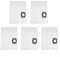 Kit de sacs à poussière de rechange, filtres de rechange compatibles avec Karcher KFI 357 WD2 Plus WD3 SE4002 pièces d'aspirateur 2.863-314.0, accessoires pour aspirateur