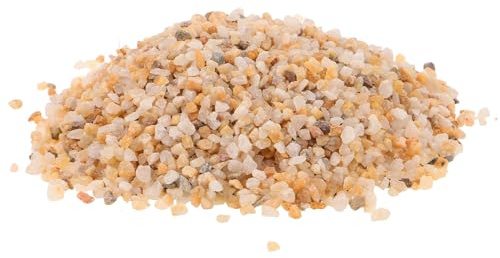 ibasenice Aquarienkies Kleiner 500g Sandstein Dekosteine für Aquarium und Terrarium Natürliche Aquarienlandschaft Gestaltung