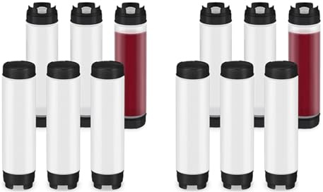 Xnuiasqe 12 Bottiglie da Spremere per Condimenti da 16 Oz Bottiglia di Plastica Invertita per Salse Dispenser con Valvola Grande con Punta Ricaricabile