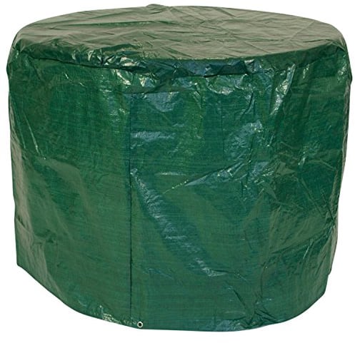 DEGAMO Abdeckhaube für Tische und Garnituren bis 100cm, PE wasserdicht, dunkelgrün