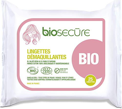 Biosecure Lingettes Démaquillantes 25 Pièces - Lot de 2
